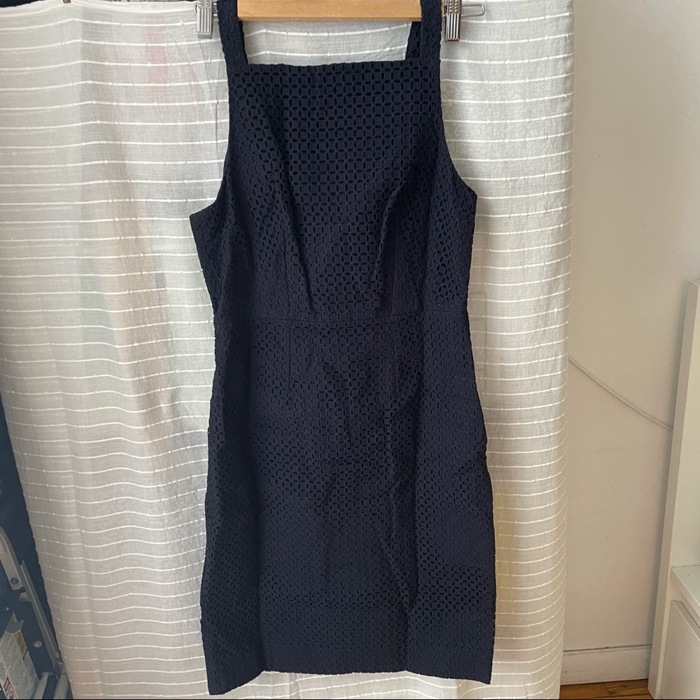 J. Crew Eyelet Pinafore Dress